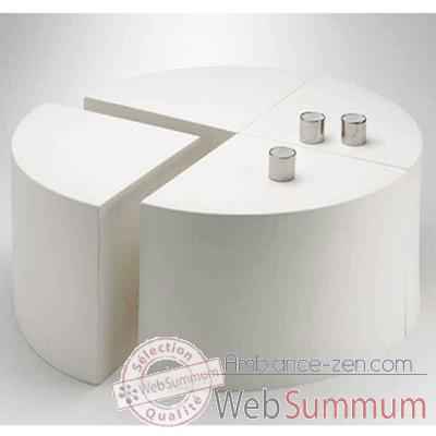 Table Quart de Lune Design FdC - 4000cui