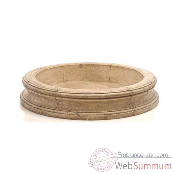 Fontaine-Modèle Pisa Fountain Basin, surface granite-bs3191gry