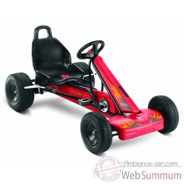 Karting a pedales Puky noir rouge F1L
