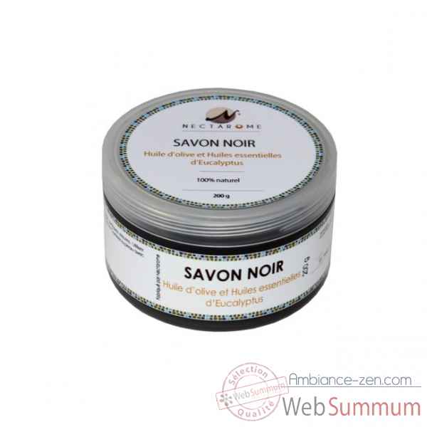 Savon noir nature - 200g Nectarome France -10900W