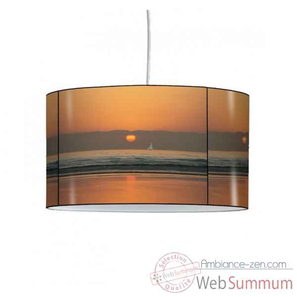 Lampe suspension marine coucher de soleil et nuages -MA1218SUS