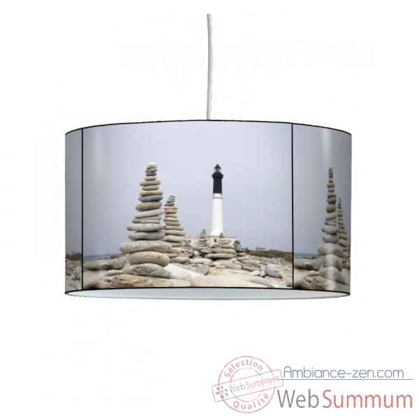 Lampe suspension marine phare et galets -MA1422SUS