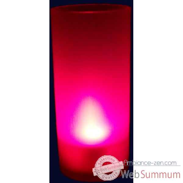 Lot de 12 bougies led rouge avec photophore et fonction \"souffler\" Produits Zen -SCL003X12