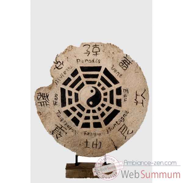 Medaillon ying yang sur socle Rochers Diffusion -MRY 70