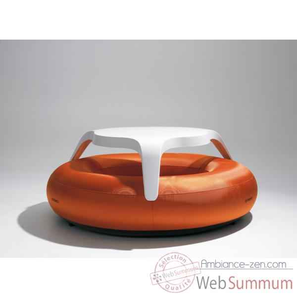 Table DoNuts Extremis avec assise orange -DTWBO