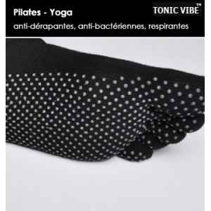 Chaussettes pilates-yoga par 10 (hautes) Tonic Vibe -TV-PILATES-0052